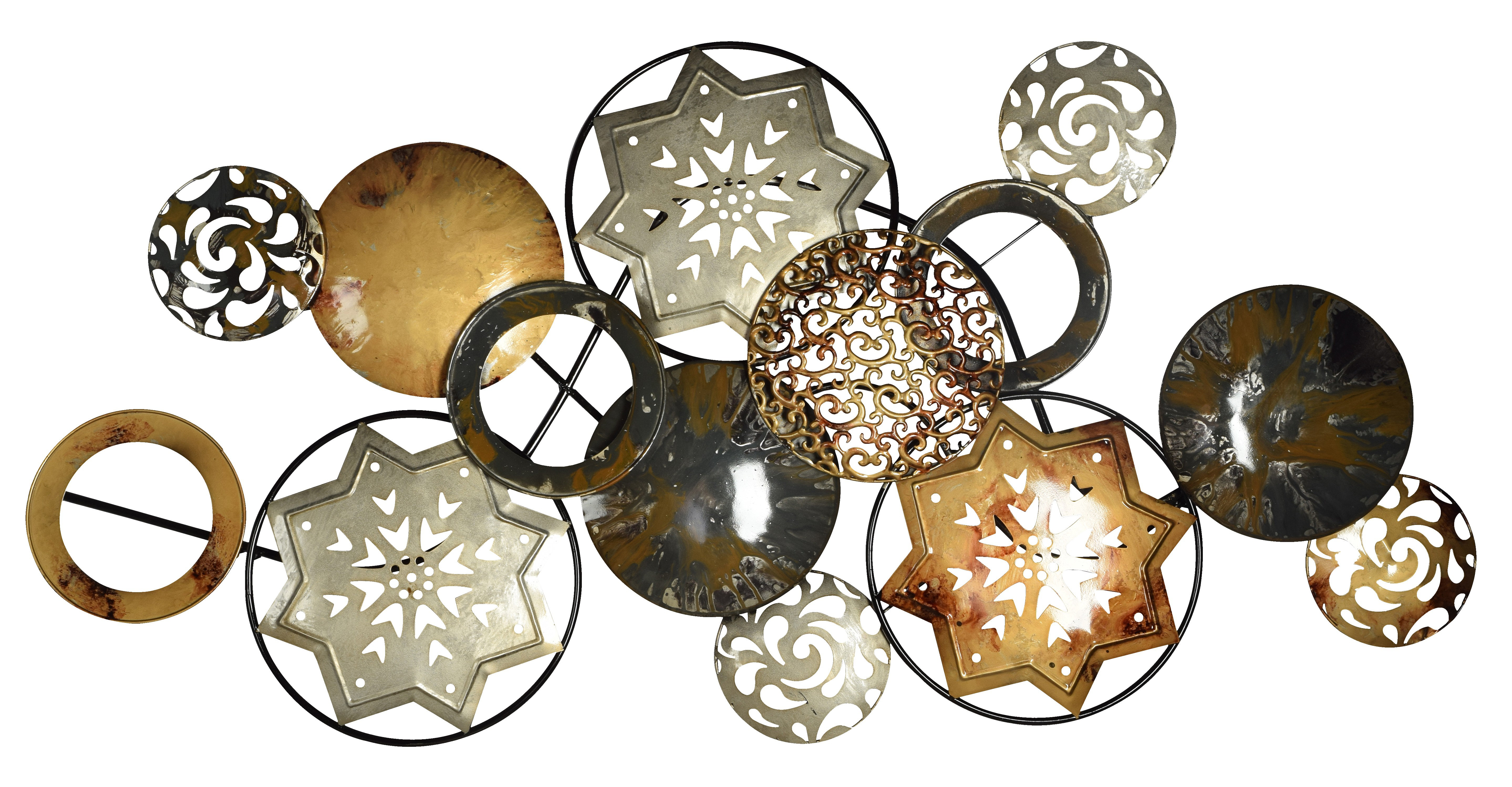 Bungalow Rose Metal Abstract And Geometric Wall Decor Wayfair