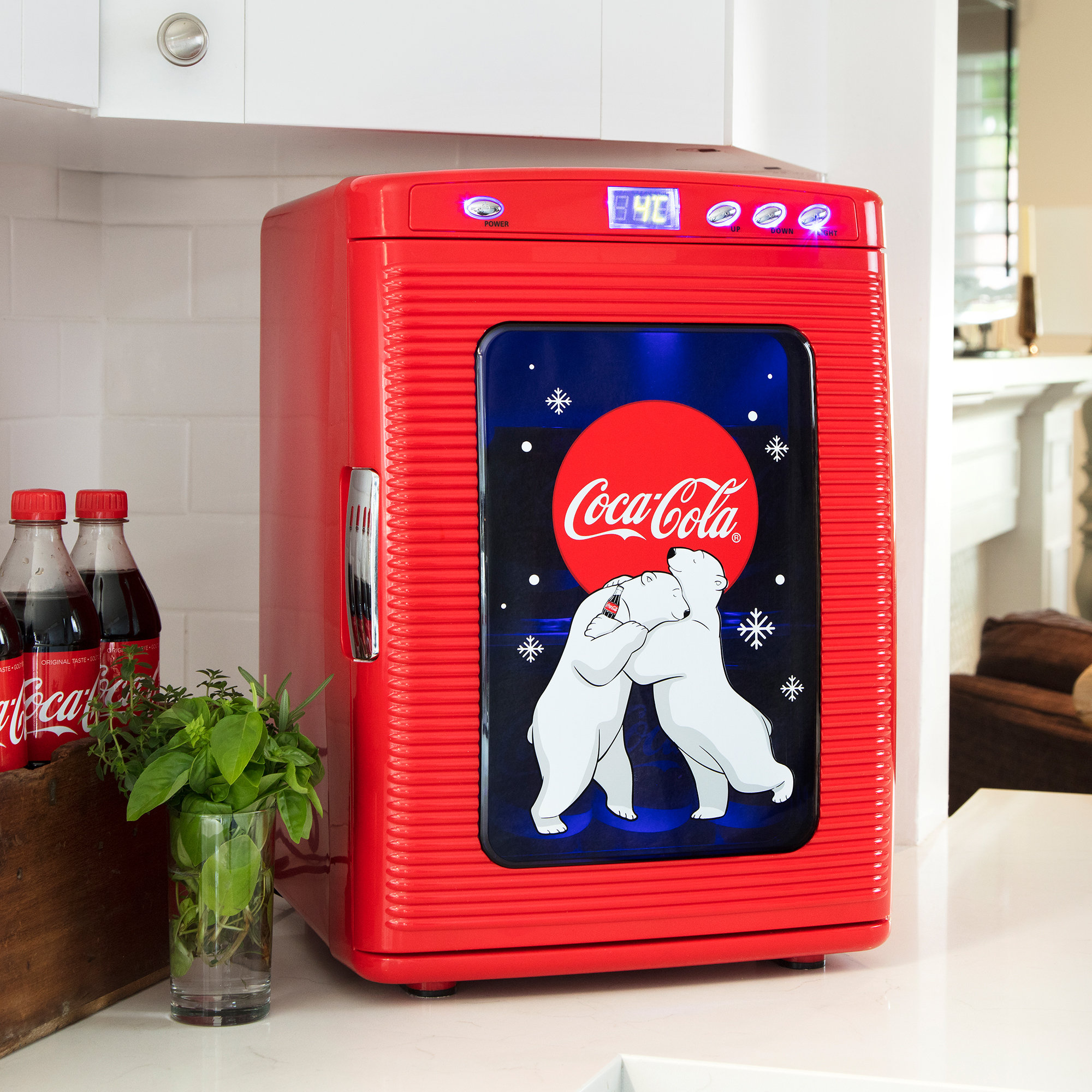 Coke Mini Fridge With Bear Is A Classic Must-Have Accessory Perfect For CocaCola 