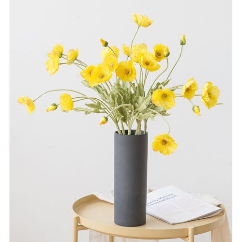 Gracie Oaks Silk Flower Poppy Stem & Reviews | Wayfair