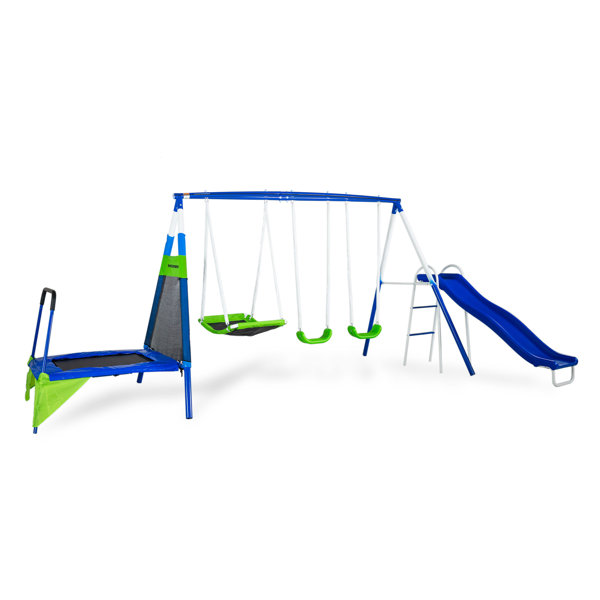 Slide Sportspower Bridgeport Metal Swing Set Swingset Outdoor For