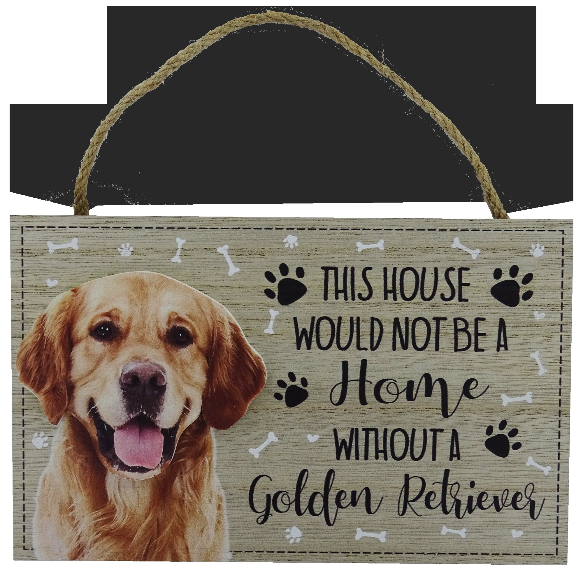 Breeze Decor G160180-BO 13 x 18.5 in. Dog Golden Retriever Happiness  Double-Sided Decorative, 1 - Dillons Food Stores