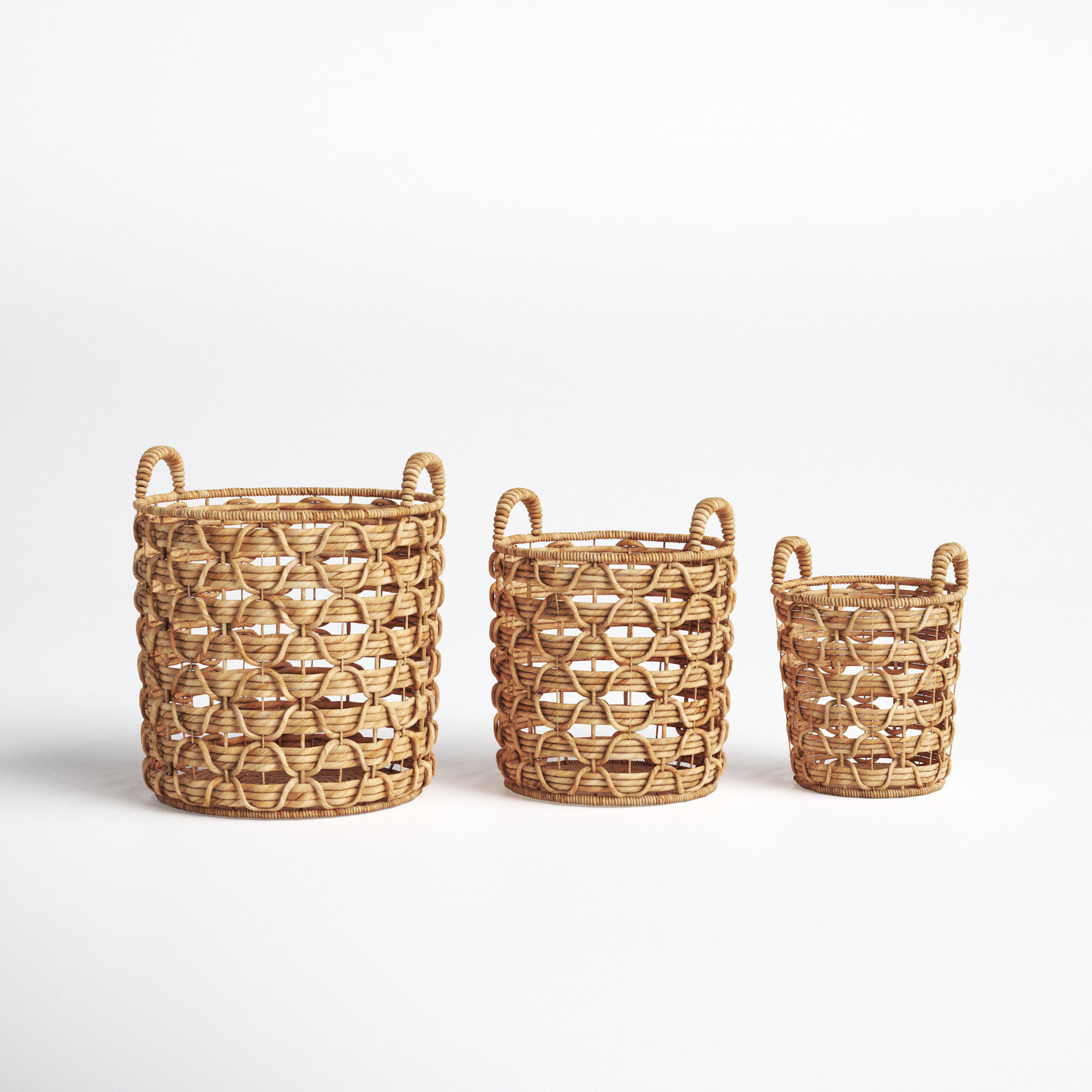 Bohemian Nesting Seagrass Basket Set of 3 Joss & Main