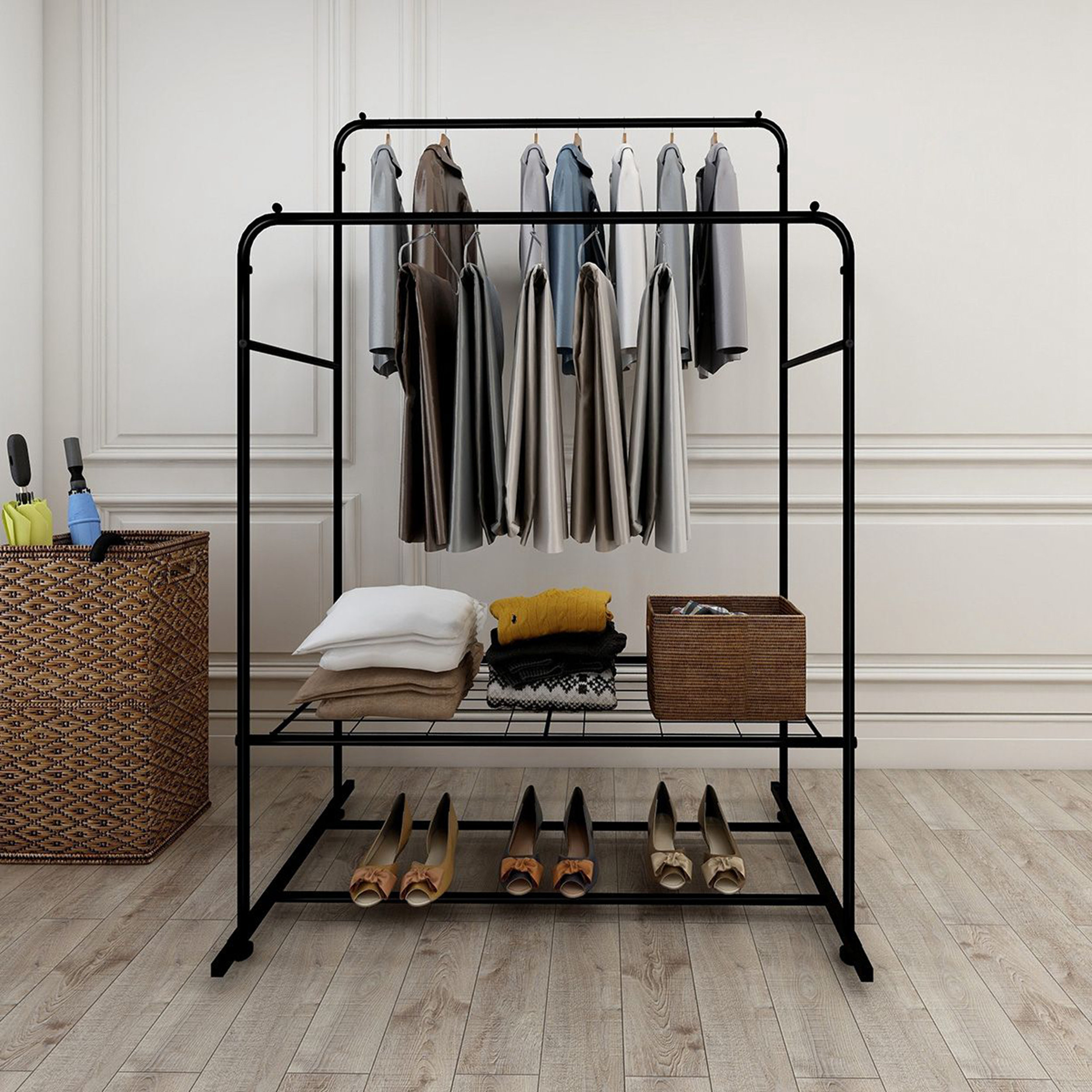 Rebrilliant Lodine 43.3'' Clothes Rack Wayfair
