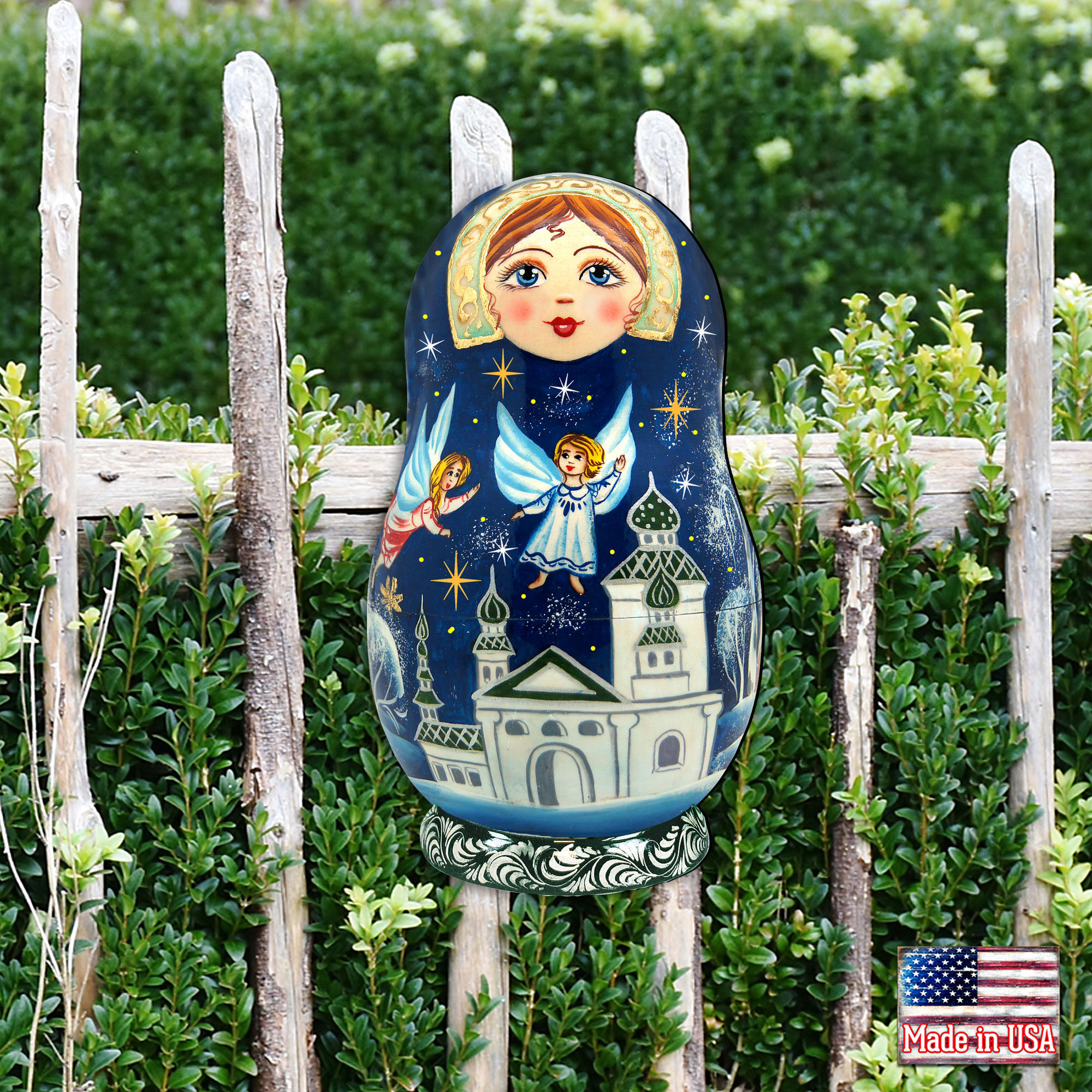 The Holiday Aisle® Flying Angels Nesting Doll Wall Decor Wayfair