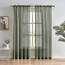 Reversible Silky Curtains with separate Swag trimmed with beads 90”d x 46”w 
