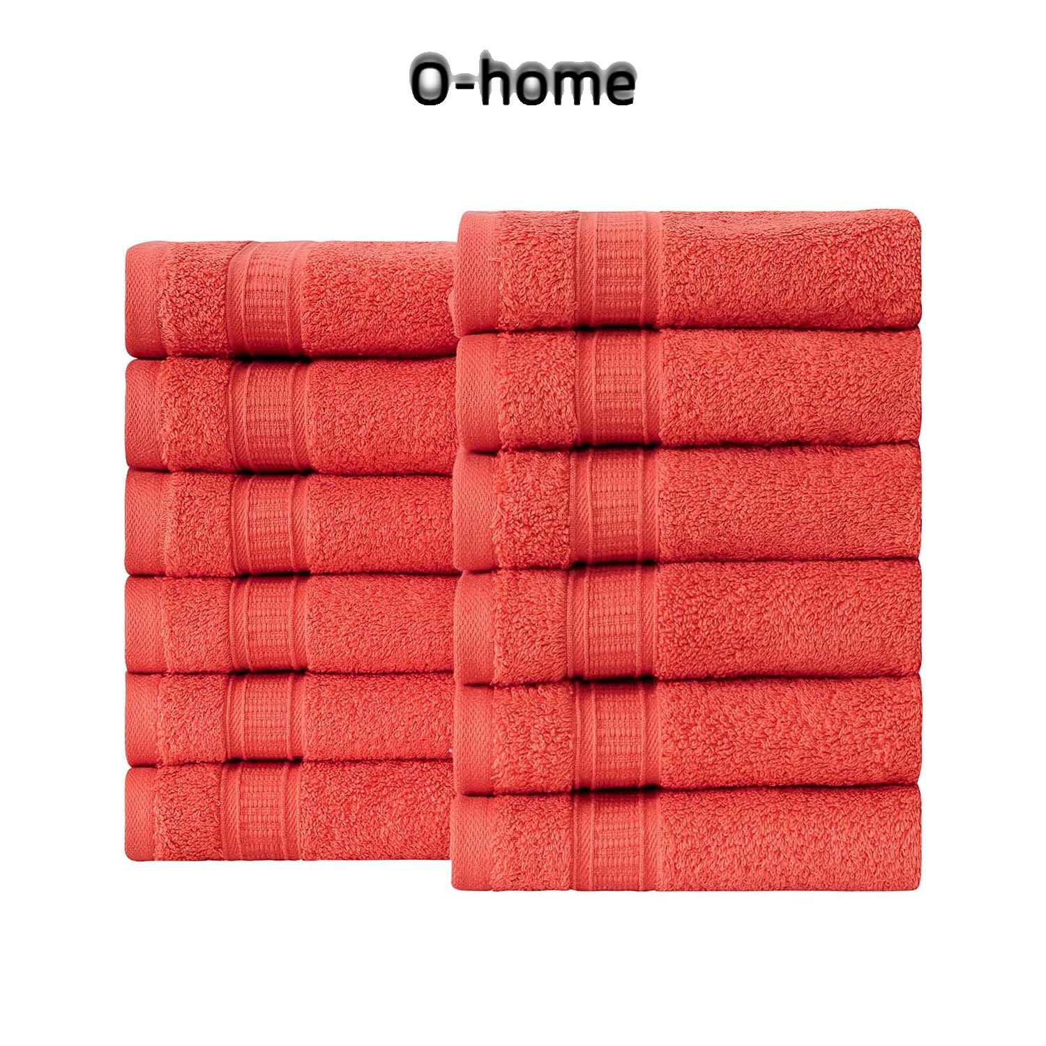 Ohome 12 Piece Soft Turkish Cotton Washcloths For Bathroom, Kitchen, Hotel, Spa Wayfair