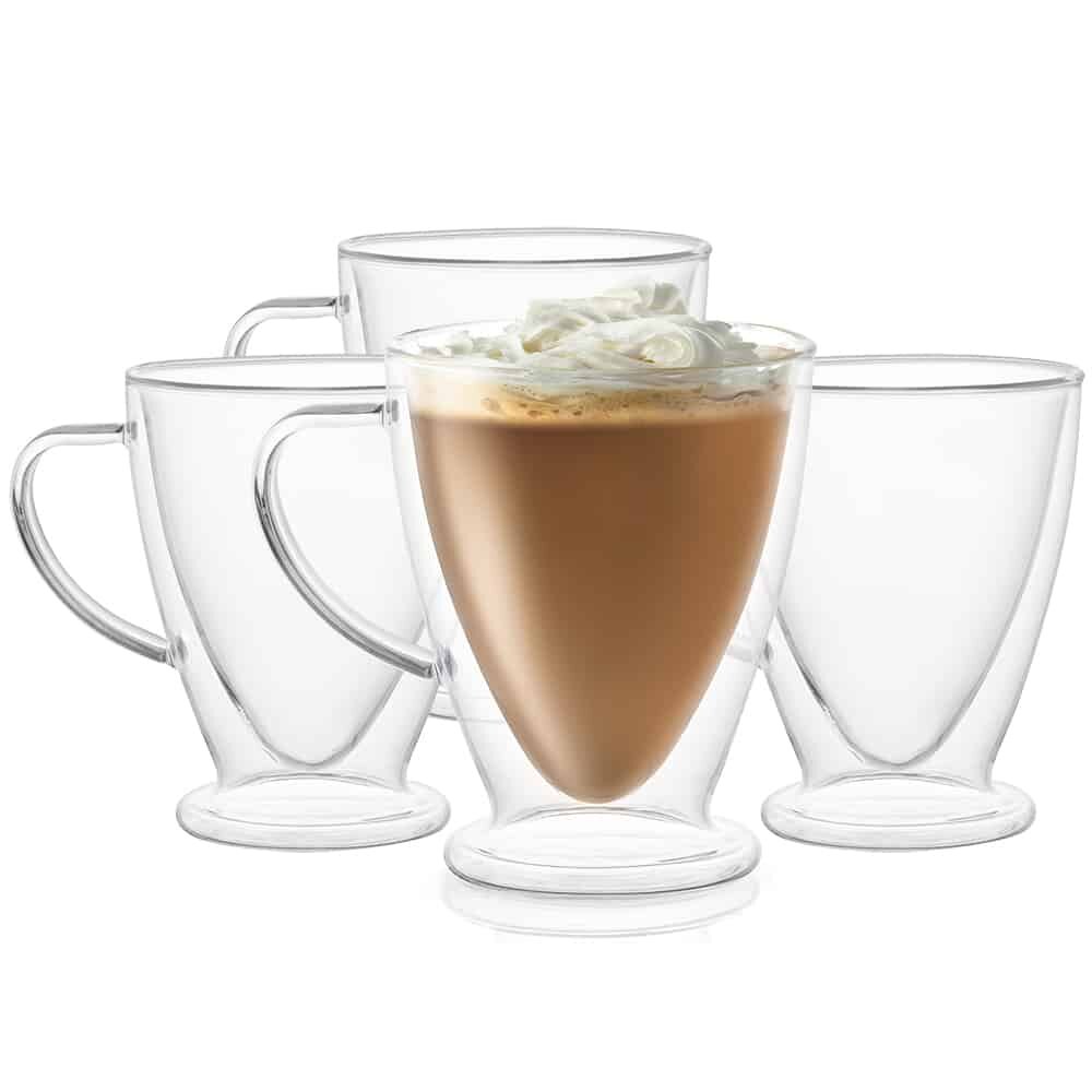 Latte Macchiato Glass Coffee Cup Green Cup Cappuccino Coffee Glass 300 ML 
