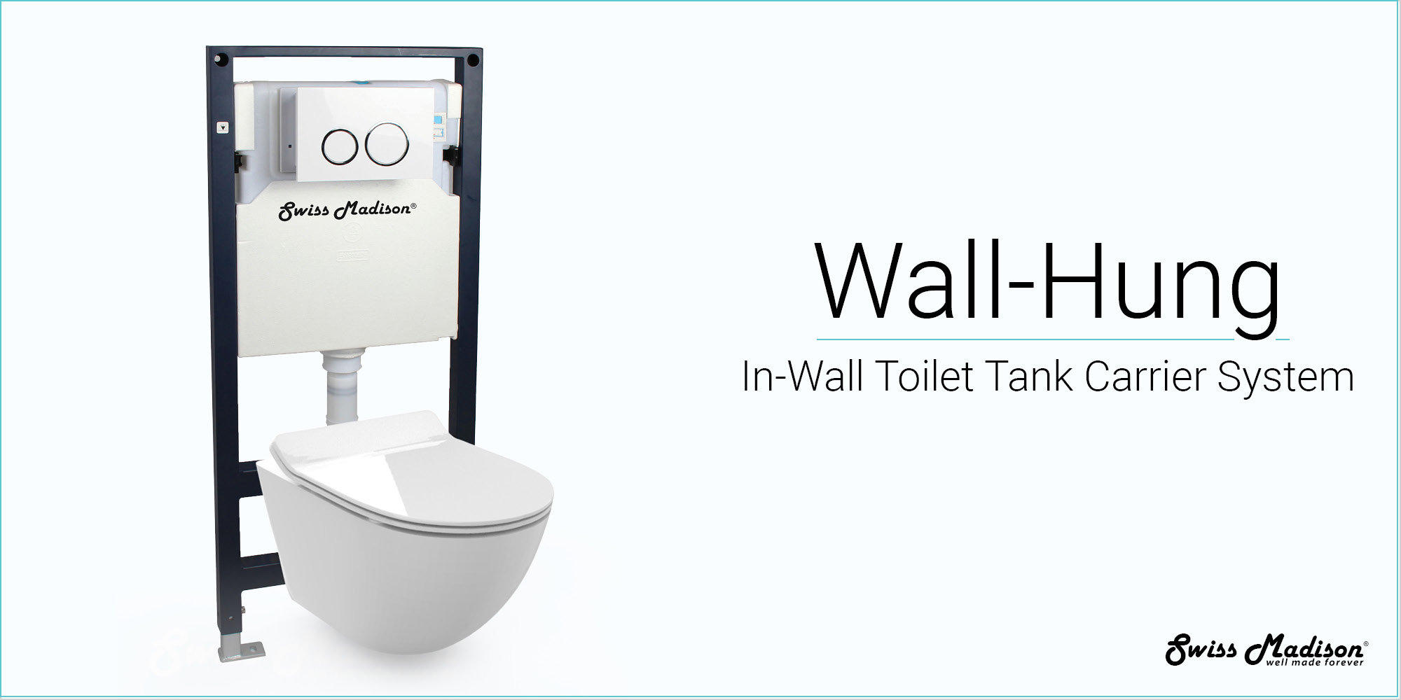 Swiss Madison Concealed InWall Toilet Tank Carrier System 2x6