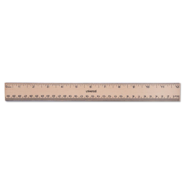 Home Lot of 12 New Unbranded Metal Edged 12 Inch Wood Rulers for Office School 