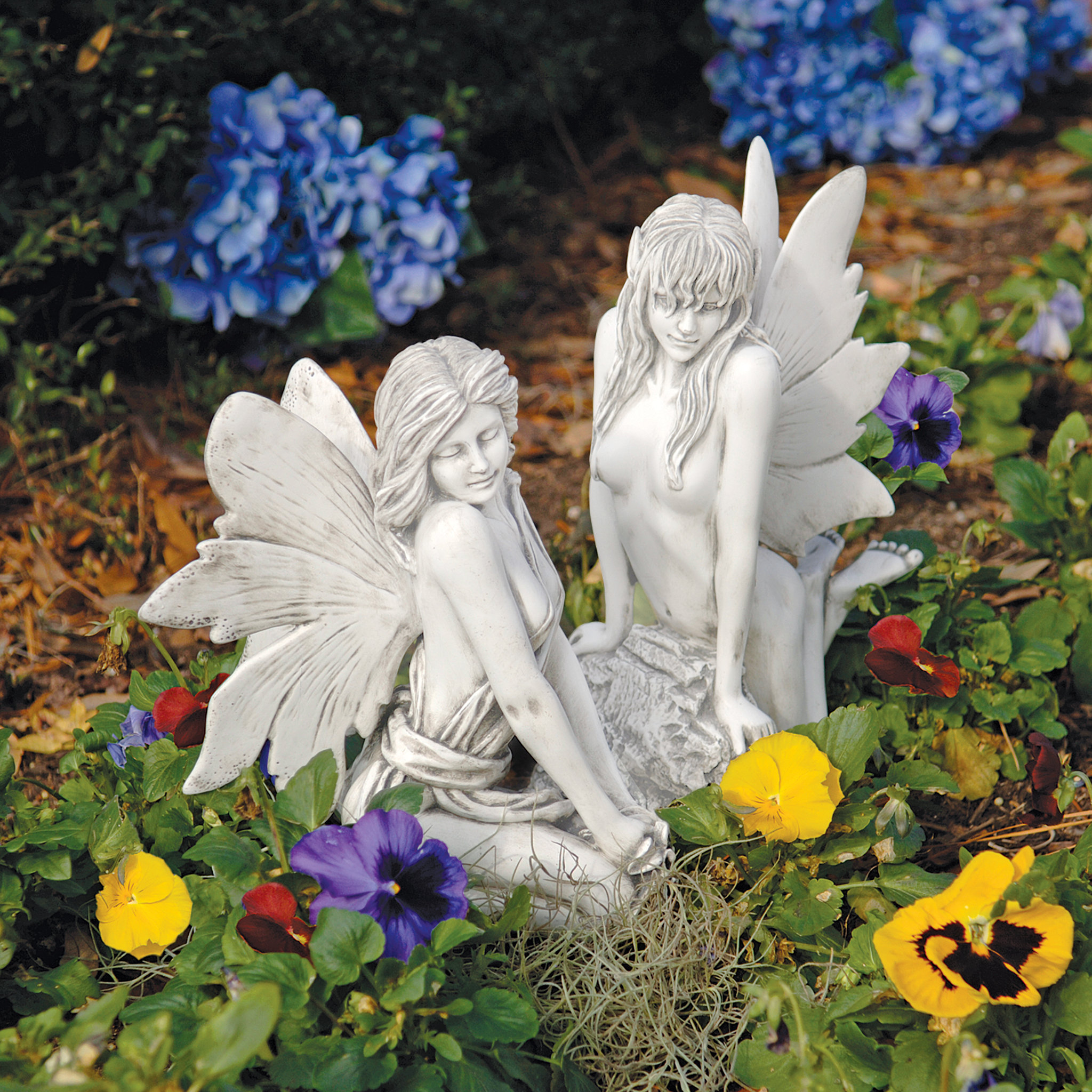 Design Toscano The Enchanted Garden Fairies Statue & Reviews Wayfair