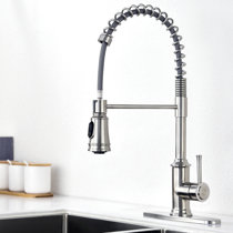 Wayfair | Brushed Stainless Steel Kitchen Faucets You'll Love ...