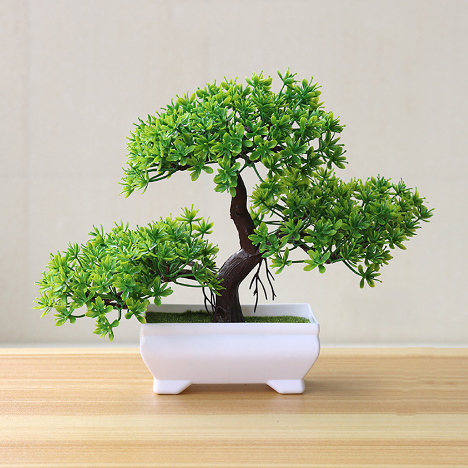 Green Fake Artificial Plants Bonsai Small Tree Flowers Pot Home Table Decoration 