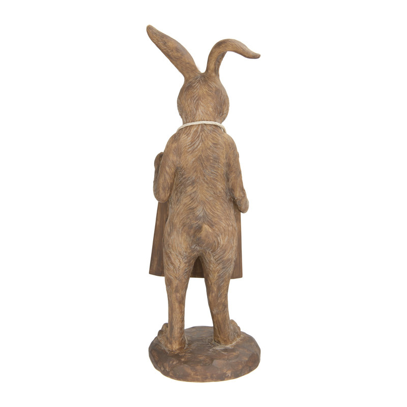 August Grove® Parma Rabbit Holding Working Chalkboard Figurine ...