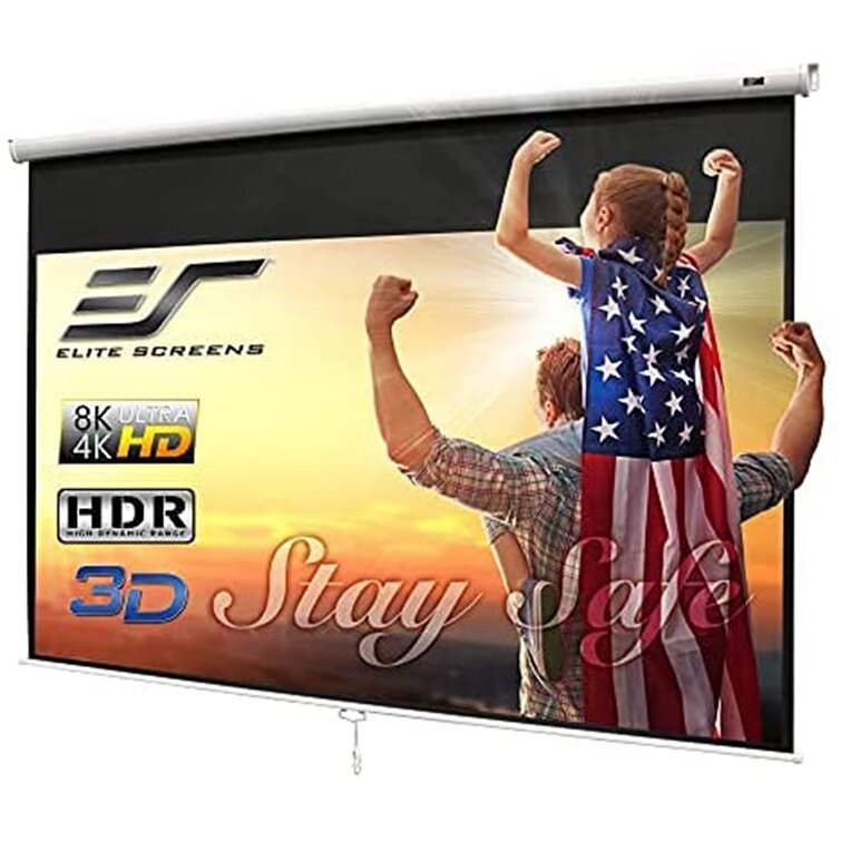 5 Core PULL DOWN PROJECTOR Projection Screen 100"INCH 8K 3D Ultra HD 16:9 M-100 