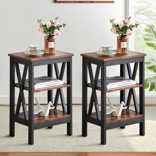 Black-cube-bedside-tables | Wayfair