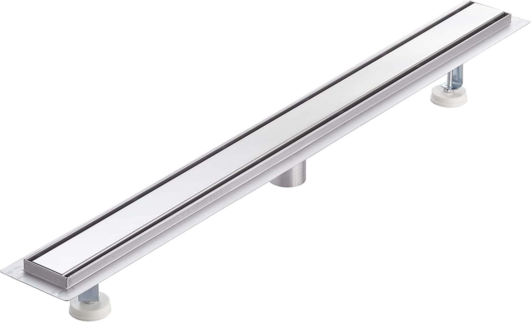 KBFmore 24" Stainless Steel Linear Shower Drain with 2" Tailpiece