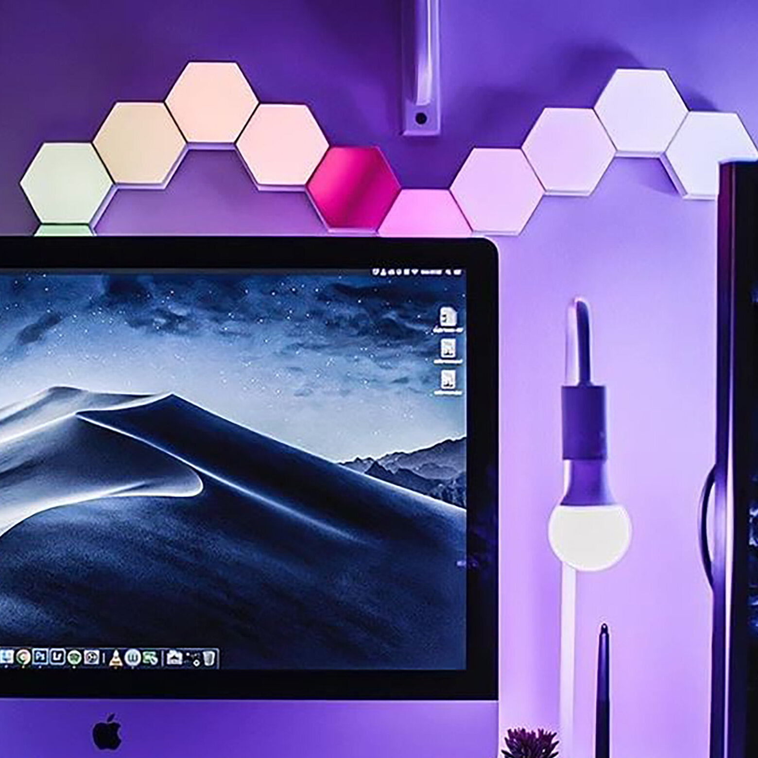 vertrekken Donder veld Yescom 10 Pack Wifi Smart LED Light Kit DIY Lable Lamp Voice Control 16  Million Colors Work With Alexa Google Home | Wayfair