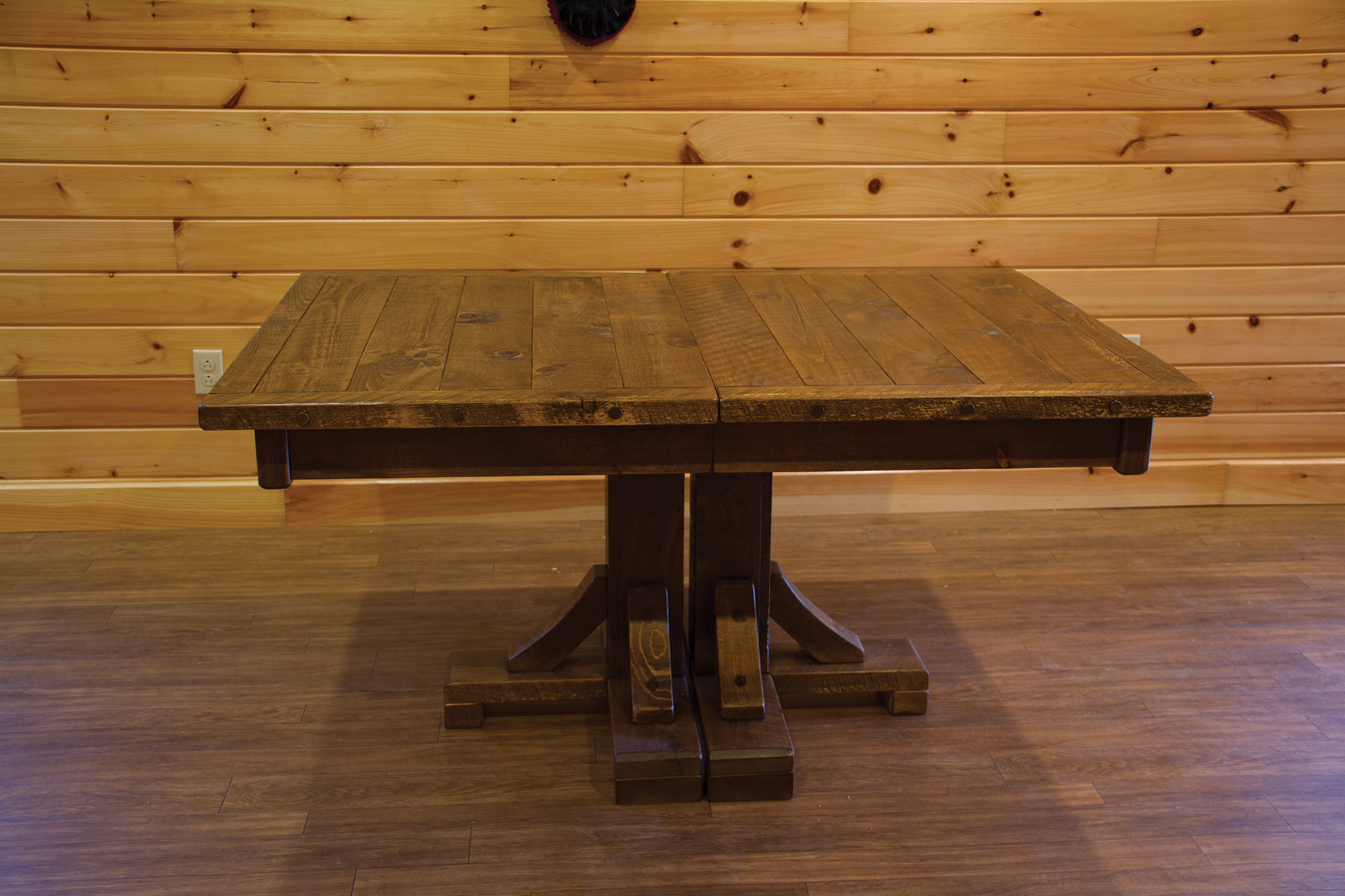 Millwood Pines Bechtold Extendable Pine Solid Wood Dining Table | Wayfair
