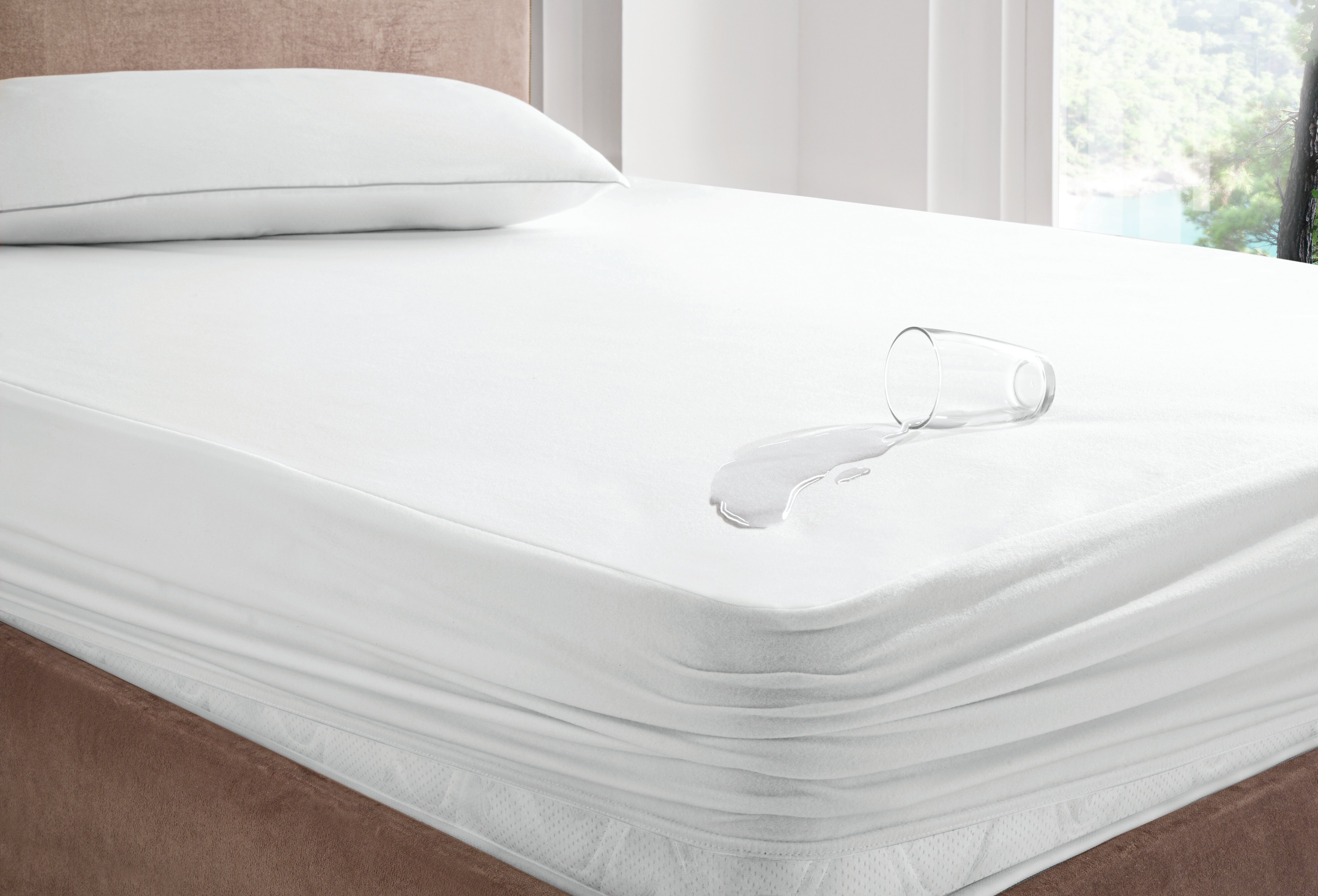 Mattress Protector King Size Waterproof Hypoallergenic Fitted Cover Soft Cotton 