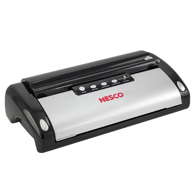 Nesco Food Sealer with Roll Storage and Bag Cutter
