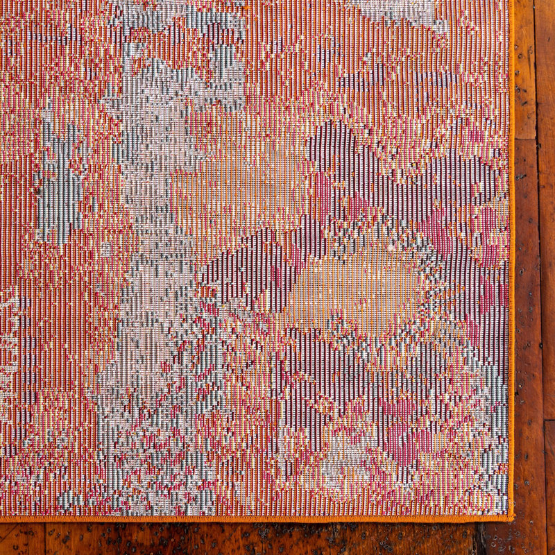 Langley Street Eddins Performance Orange Rug & Reviews | Wayfair