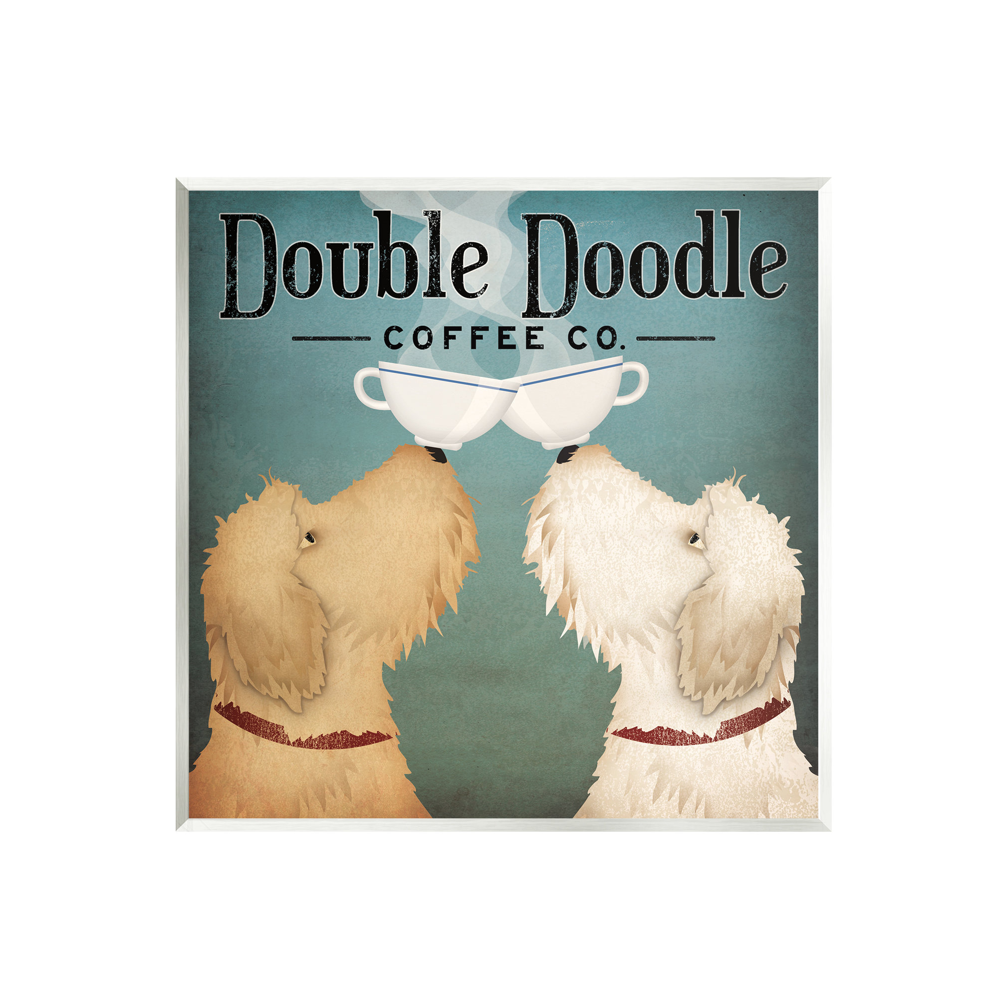 Stupell Industries Doodle Dog Vintage Coffee Company Sign by Unframed