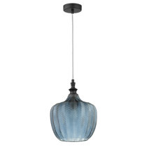 Blue Glass Pendant Lighting You'll Love 