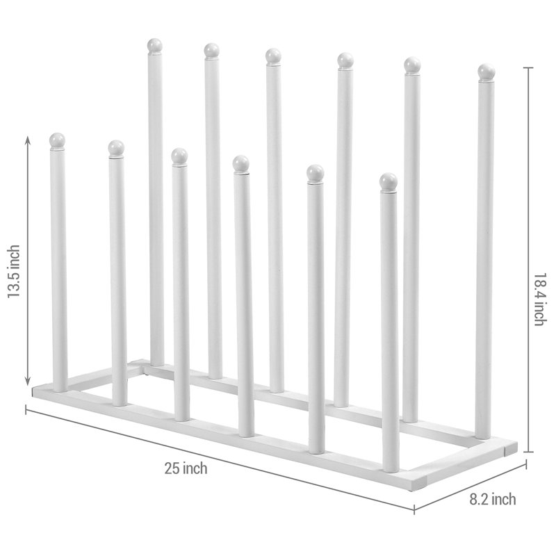 Ebern Designs 6 Pair Metal Boot Shoe Rack | Wayfair