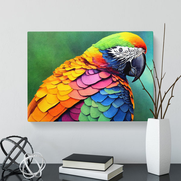 Bay Isle Home Parrot Vol.3 - Wrapped Canvas Painting | Wayfair.co.uk