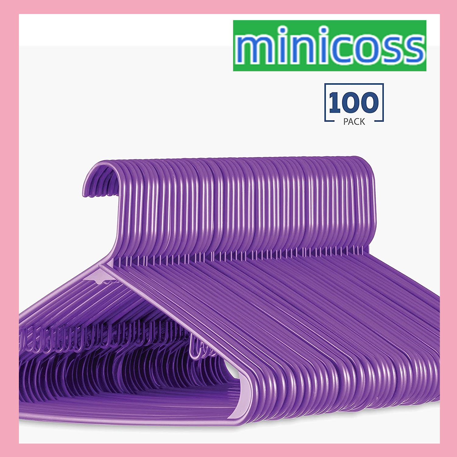 MINICOSS Standard Plastic Hangers(100 Pack) Wayfair