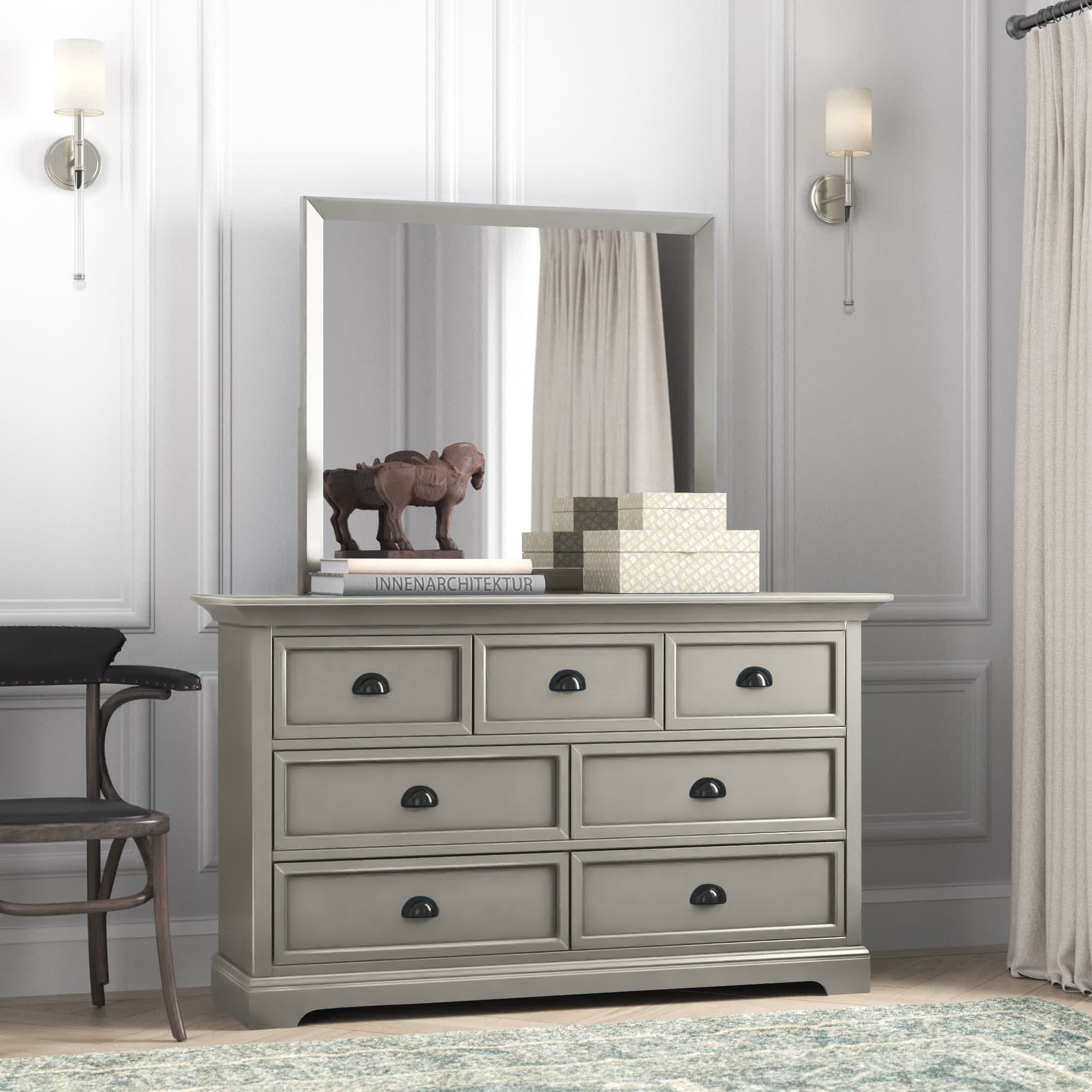 Greyleigh™ Alicea 7 Drawer Dresser with Mirror & Reviews Wayfair