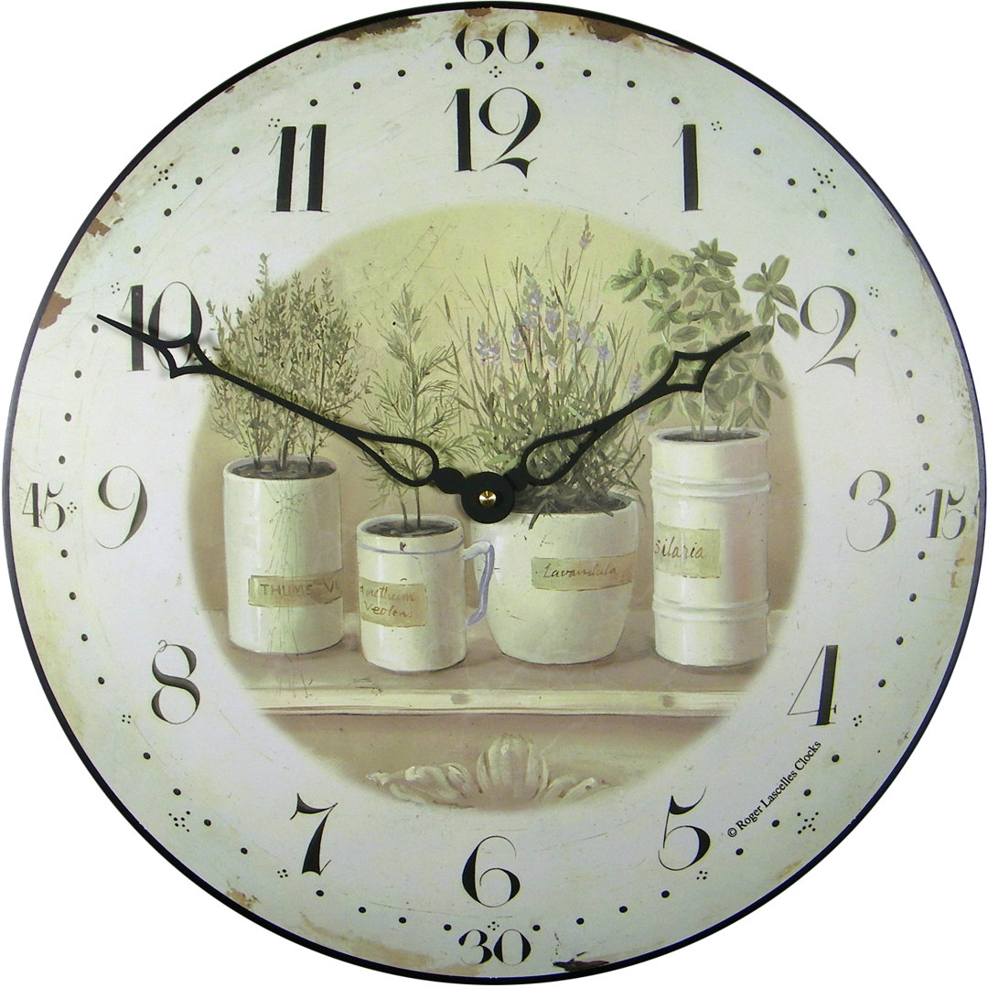 Roger Lascelles Clocks 36cm Wall Clock brown,white