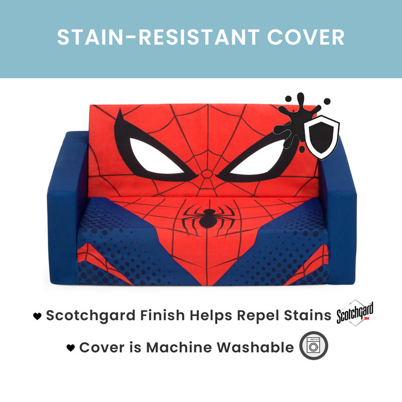 Canapé Enfant Delta Children Cozee Spider-Man - Neuf En Boîte - Confort Et Jeu