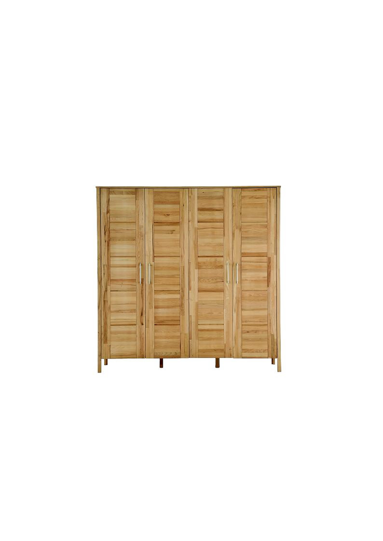 Gracie Oaks Maven 4 Door Solid Wood Wardrobe Wayfair.co.uk