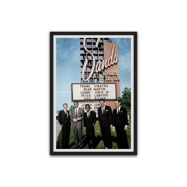 Legends Never Die The Rat Pack Group Pool Table Collectible Framed Photo Collage Wall Art Decor 12x15 