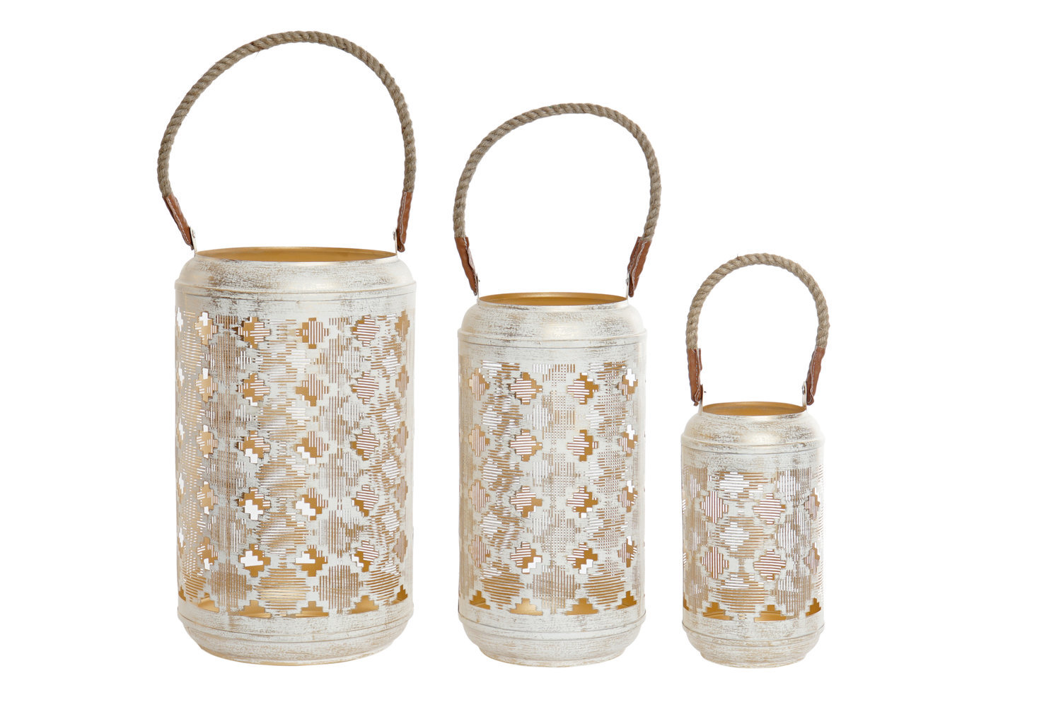 Bloomsbury Market 3 Piece Metal Tabletop Lantern Set Wayfair.co.uk