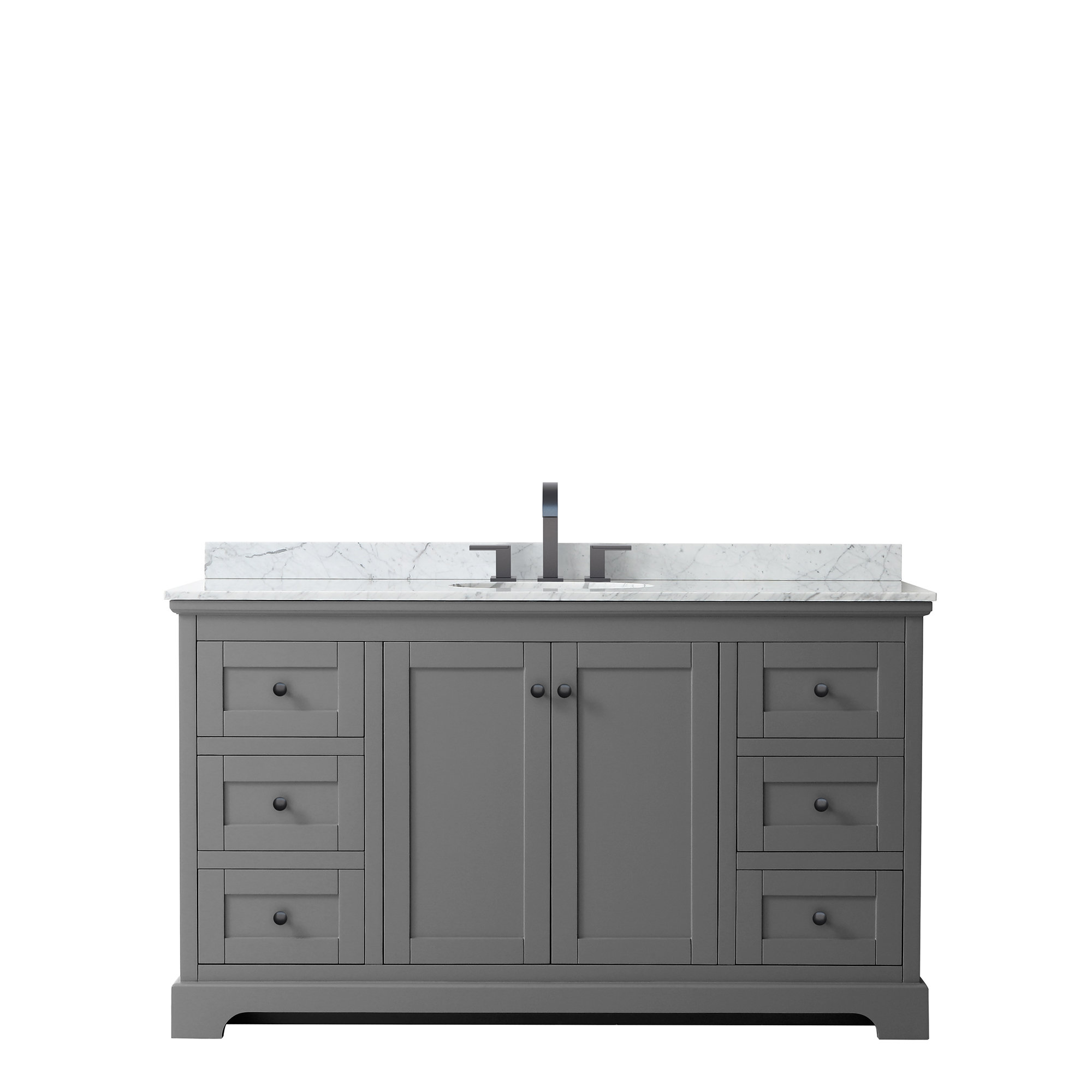 Wyndham Collection Avery 60'' Freestanding Single Bathroom Vanity with