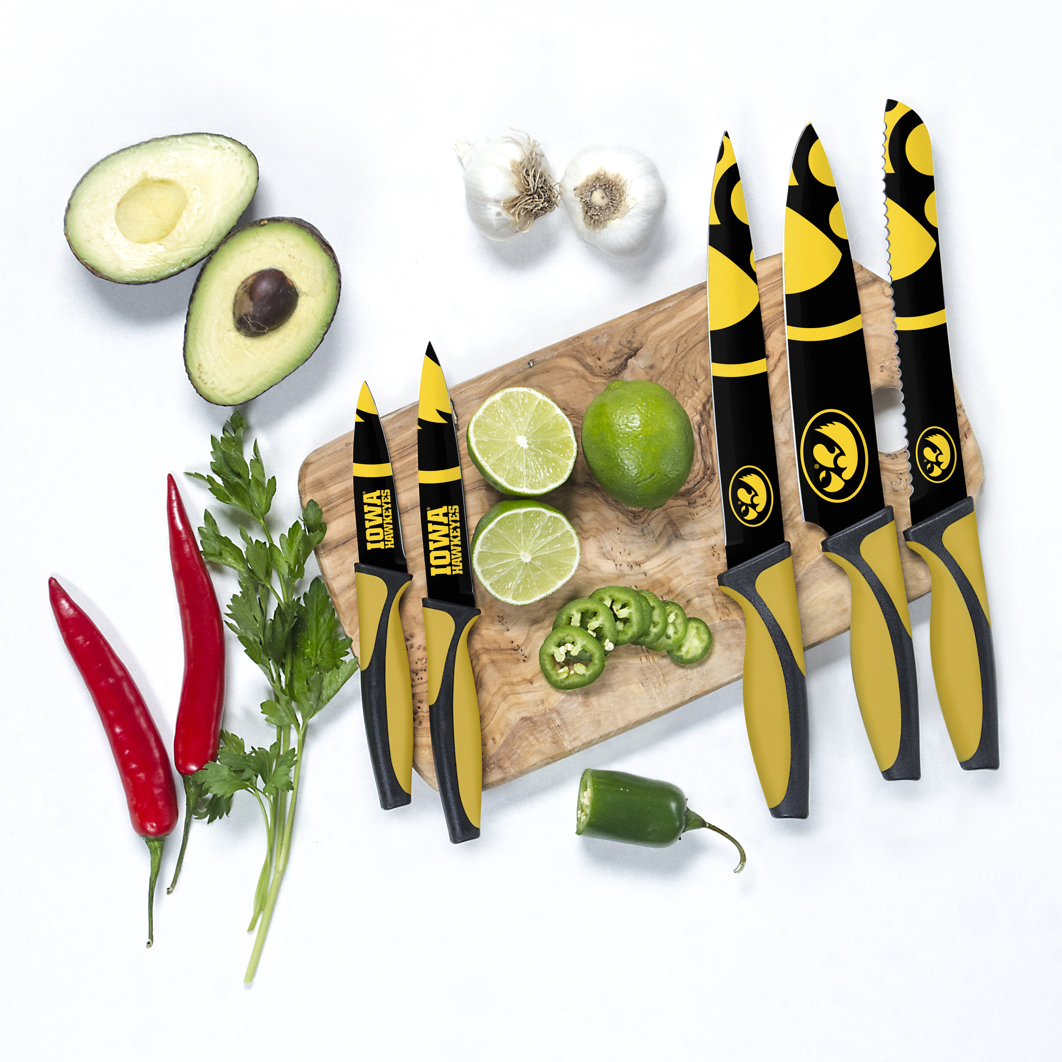 The Sports Vault Corp. 5 Piece Stainless Steel Assorted Knife Set Wayfair