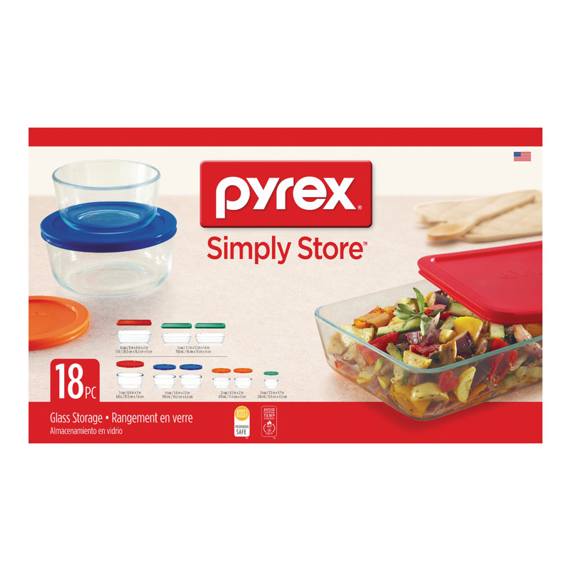 Pyrex Storage Plus 9 Container Food Storage Set & Reviews | Wayfair