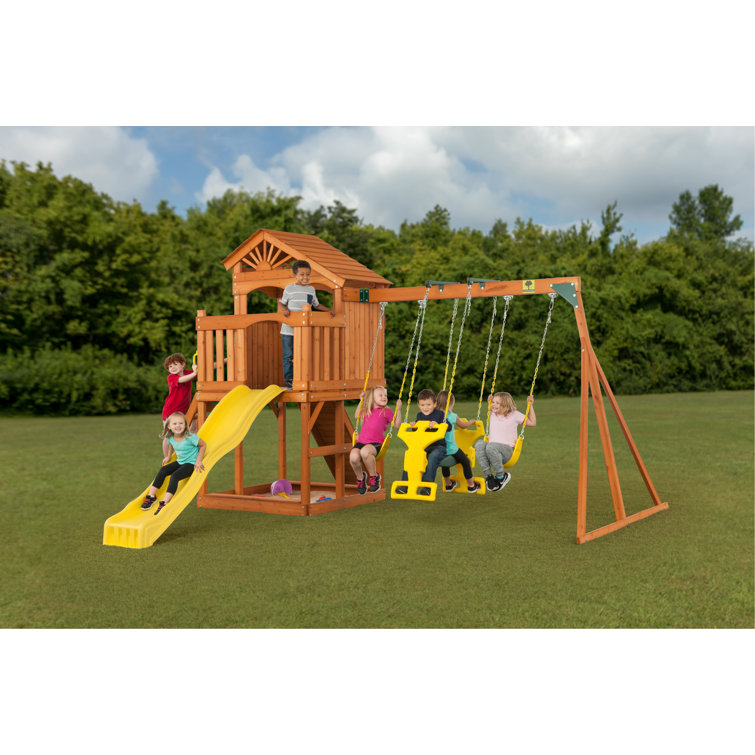 creative cedar designs timber valley playset