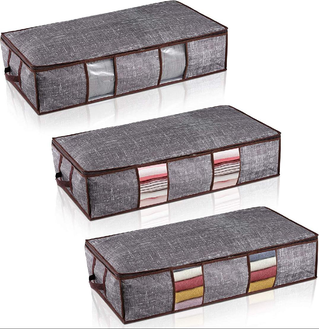 Gracie Oaks Fabric Underbed Storage Set Wayfair