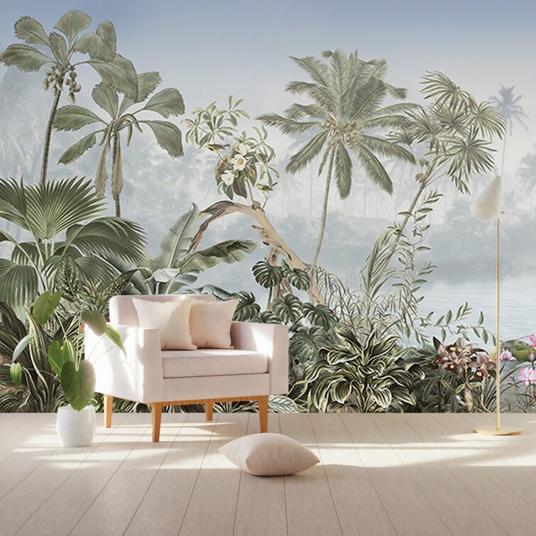 Tropical Forest Trees Jungle Plants Wall Mural Photo Wallpaper GIANT WALL DECOR 