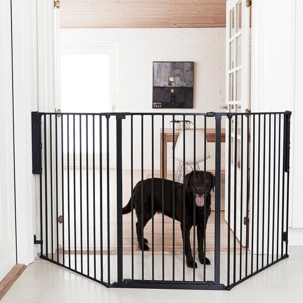 Baby Safety Gate Pet Fence Walk Through Bay Infant Security Door Or Extension 