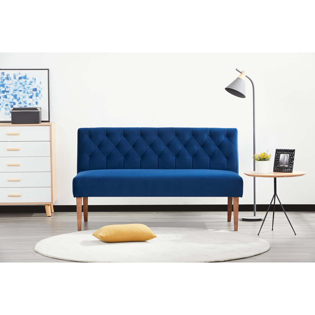 Zipcode Design Zweiersofa Aegean Polsterfarbe: Königsblau