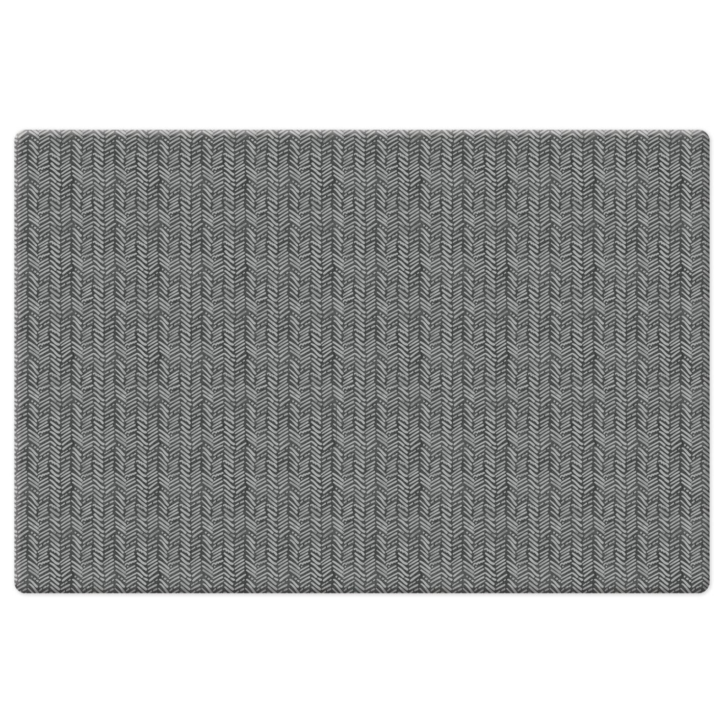 CounterArt Graphite Herringbone Kitchen Mat Wayfair