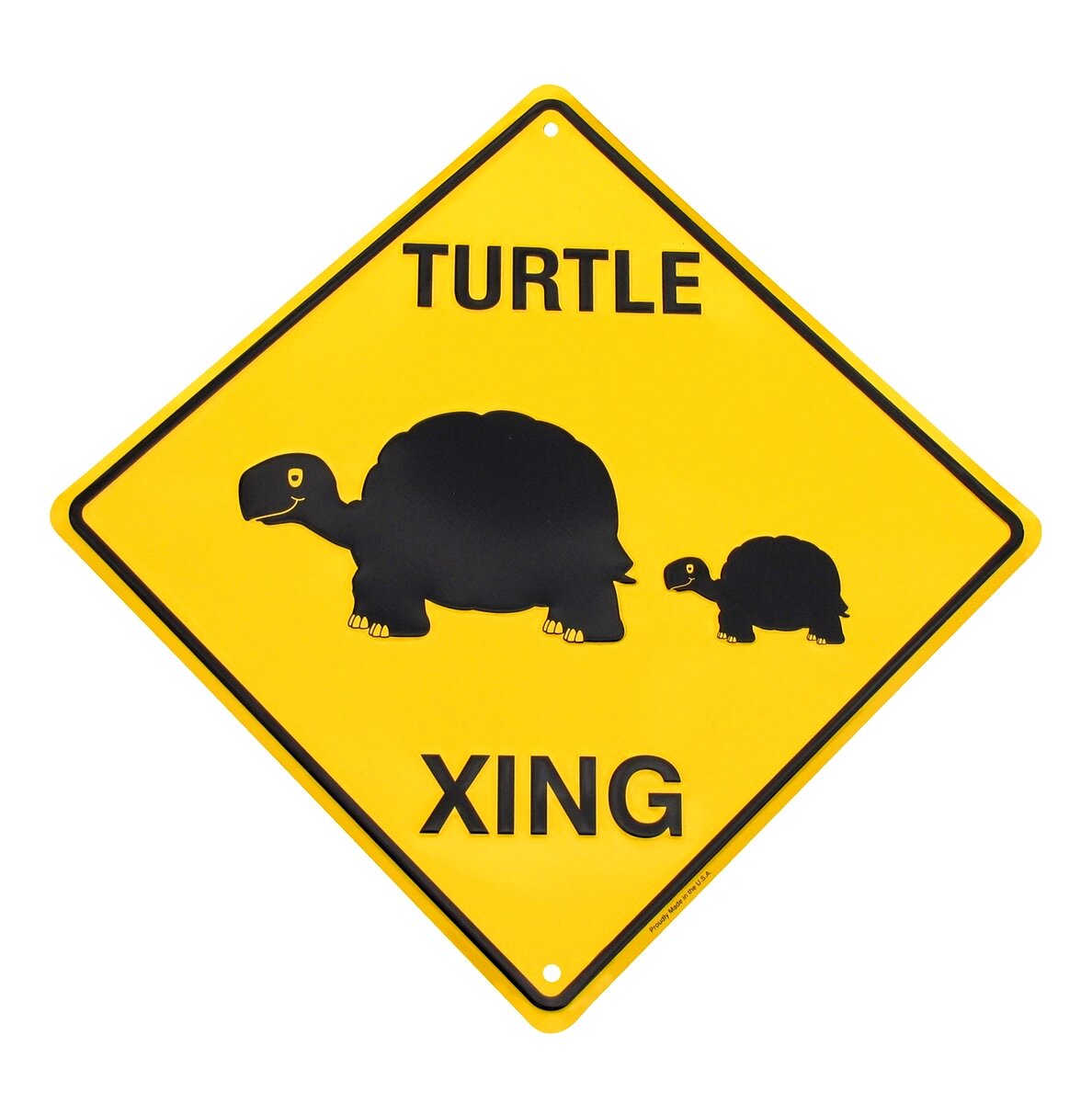 Treasure Gurus Caution Slow Turtle Crossing Funny Metal Sign Yard Decor  Garden Art & Reviews | Wayfair
