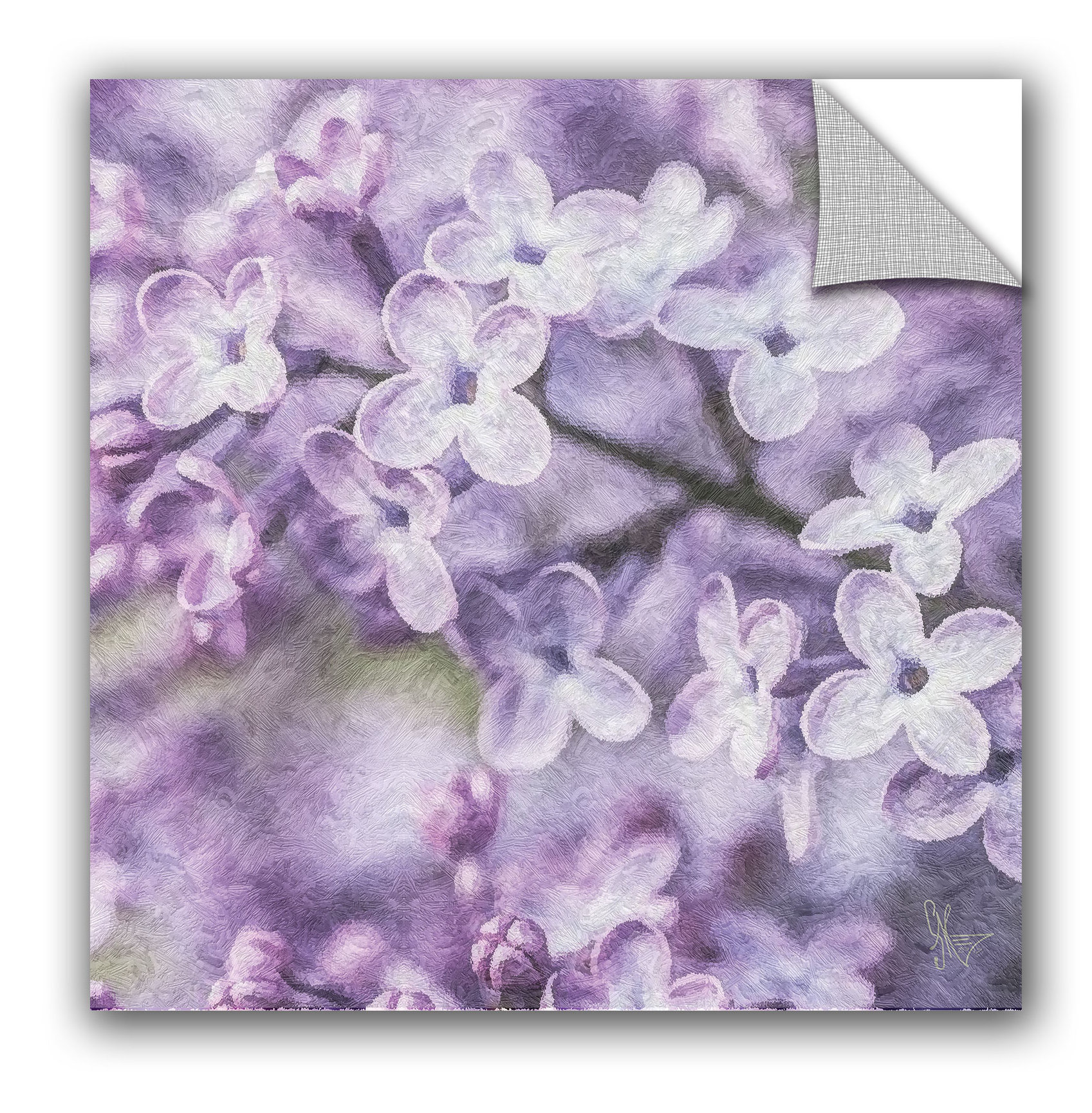 August Grove® Petales Violets Wall Decal Wayfair