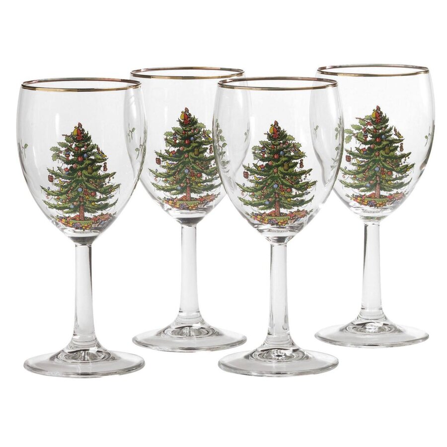Christmas Tree 13 oz. All Purpose Wine Glass