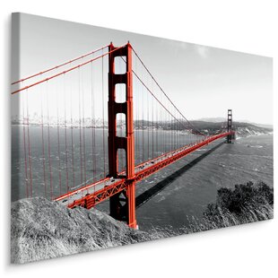 SAN FRANCISCO LEINWAND BAY GOLDEN GATE BRIDGE BILD AUF Keilrahmen A00761 GÜNSTIG 