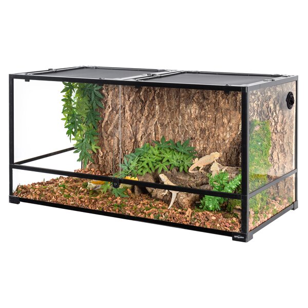8-H TERRESTRIAL 8 GALLON ACRYLIC CAGE WITH HINGED  TOP TERRARIUM,SNAKE REPTILE 